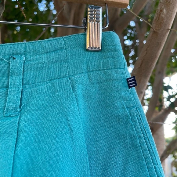 Vintage Espirit Sport Shorts Womens 9/10 Teal High Rise Boho Casual - Picture 5 of 7
